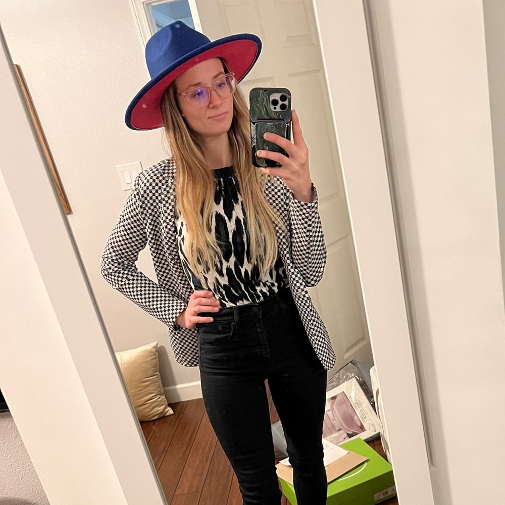 Silk leopard blouse